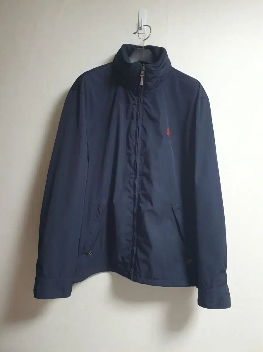 ポロ ラルフローレン ハイネック フード ジャケット ネイビー L