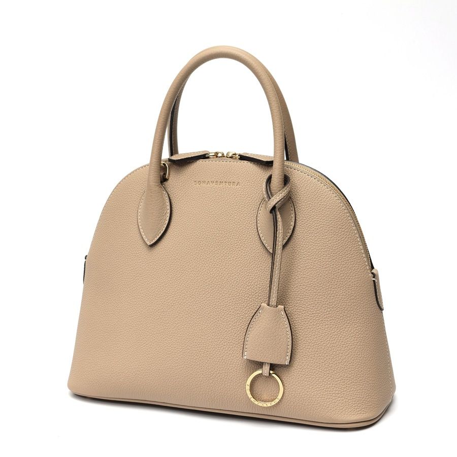 ボナベンチュラ | エマ バッグ 28 シュリンクカーフレザー グレージュ系 商品番号 RI-159850