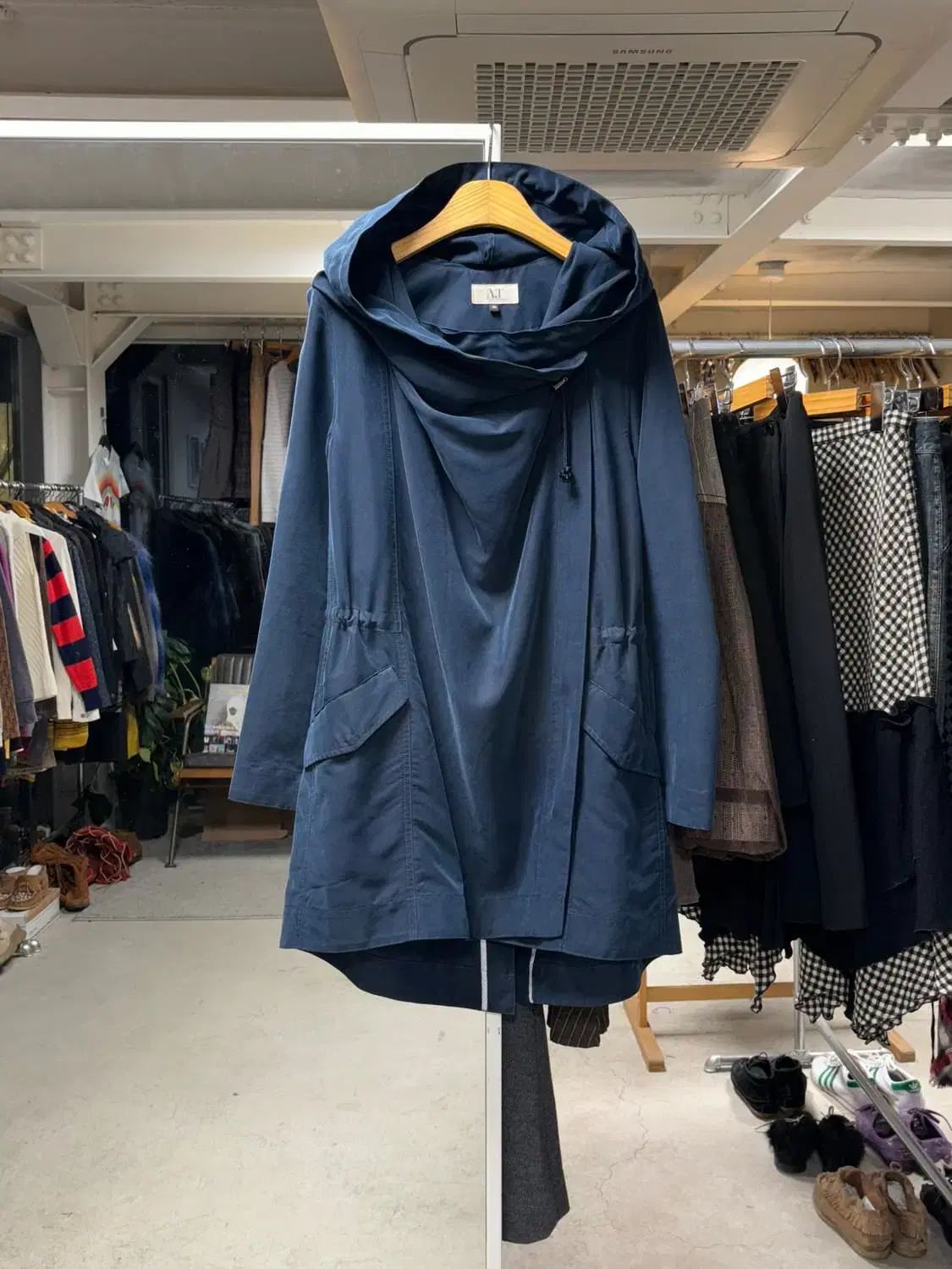 アツロウ タヤマ カウルネック フィッシュテールパーカー