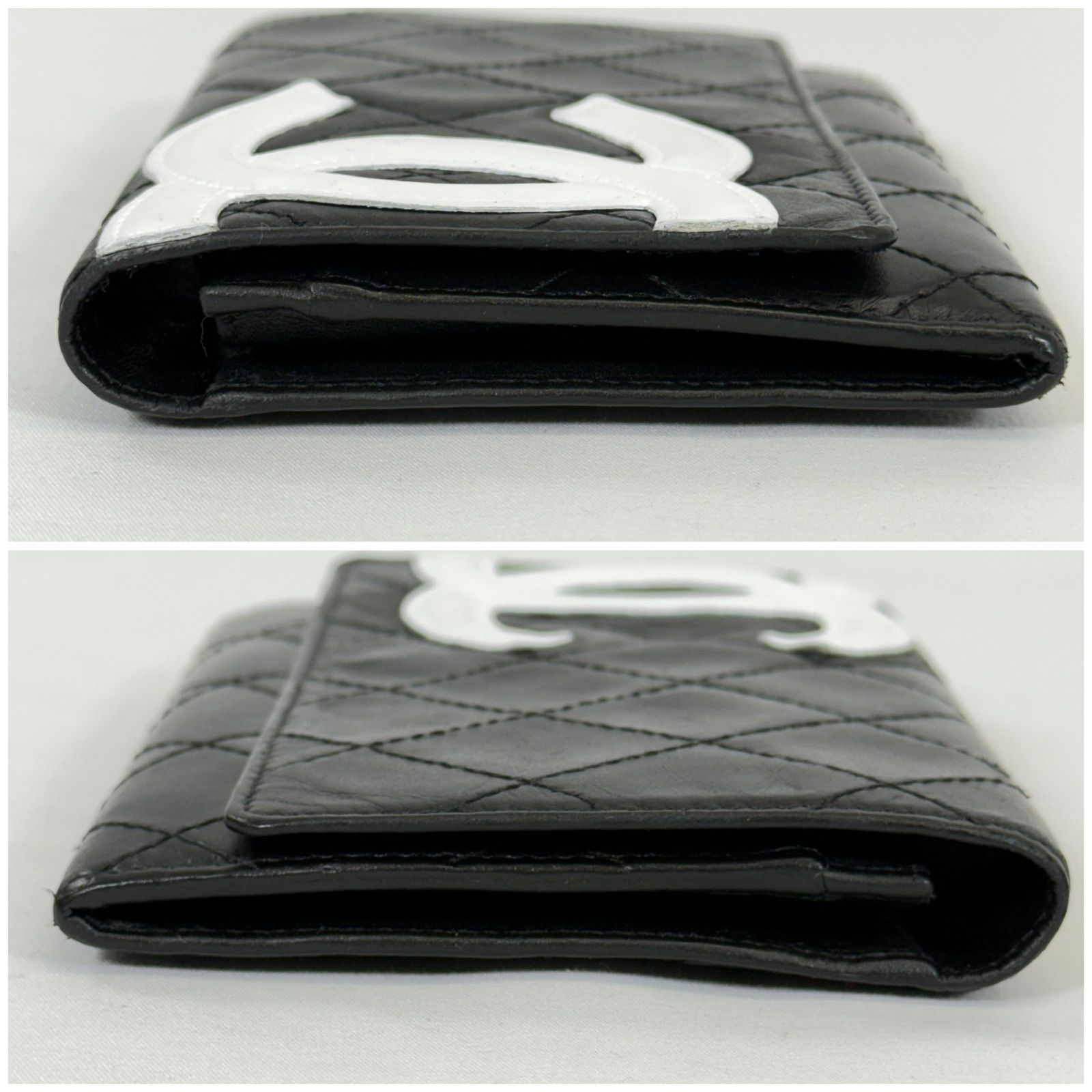 【✨極美品✨】シャネル カンボンライン 長財布 マトラッセ ラムスキン ブラック 人気・美品】CHANEL シャネル ラムスキン カンボンライン マトラッセ