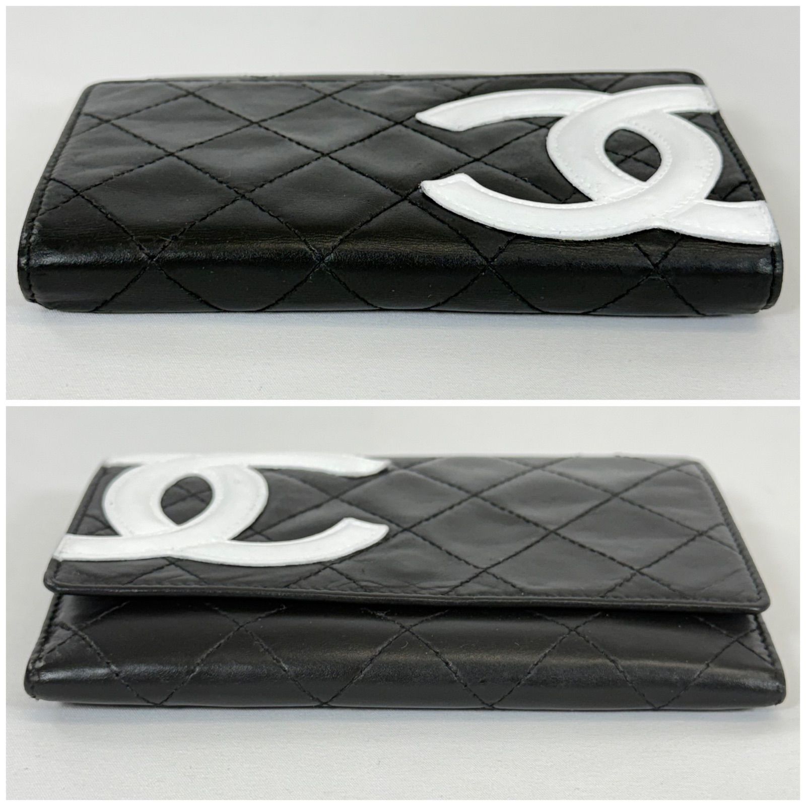 【✨極美品✨】シャネル カンボンライン 長財布 マトラッセ ラムスキン ブラック CHANEL（シャネル） 長財布 カンボンライン ラムスキン ブラック