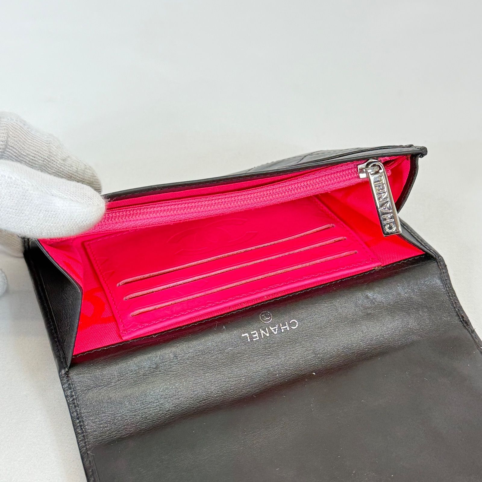 人気・美品】CHANEL シャネル ラムスキン カンボンライン マトラッセ