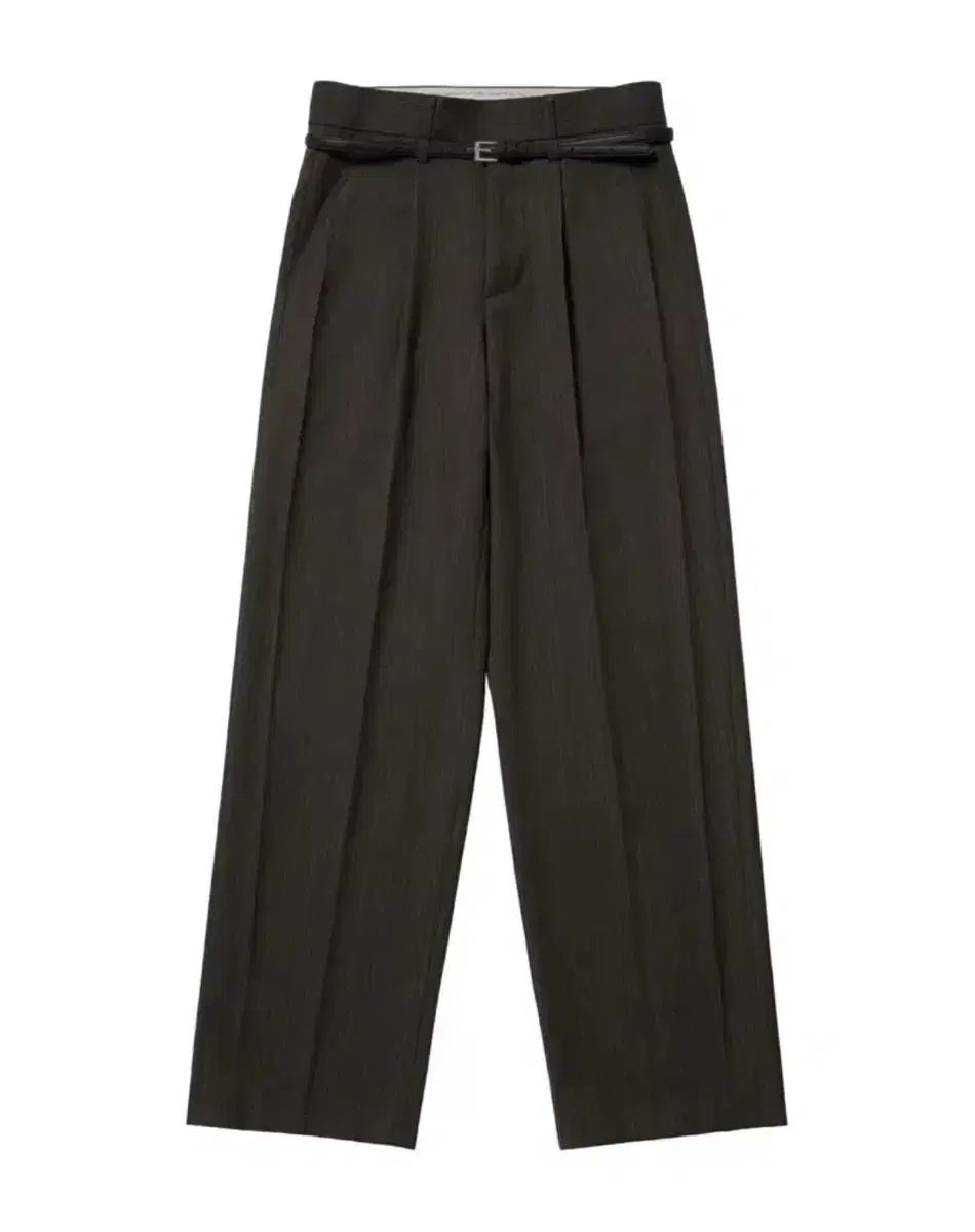 STU リズ ベルト スラックス チャコール M