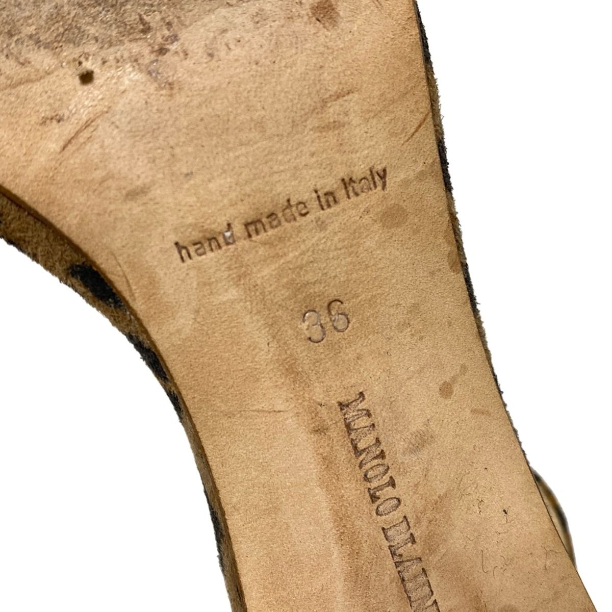 MANOLO BLAHNIK(マノロブラニク) パンプス 36 レディース ブラウン×黒