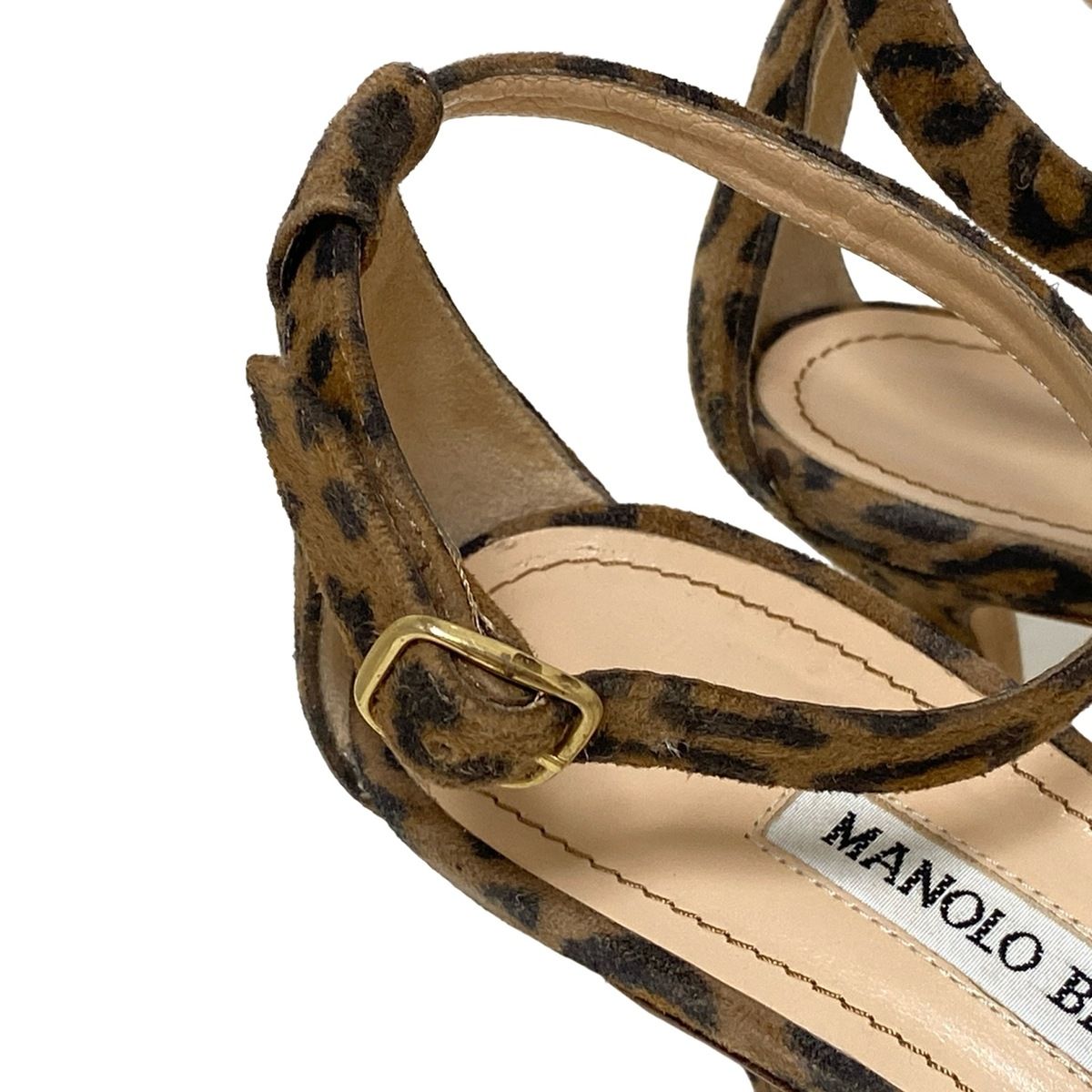 MANOLO BLAHNIK(マノロブラニク) パンプス 36 レディース ブラウン×黒