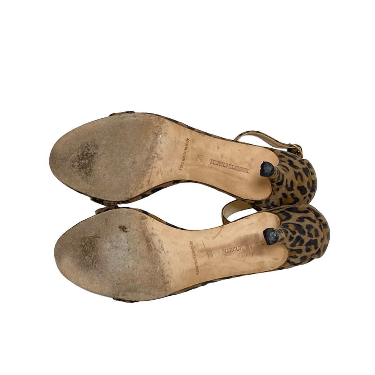 MANOLO BLAHNIK(マノロブラニク) パンプス 36 レディース ブラウン×黒