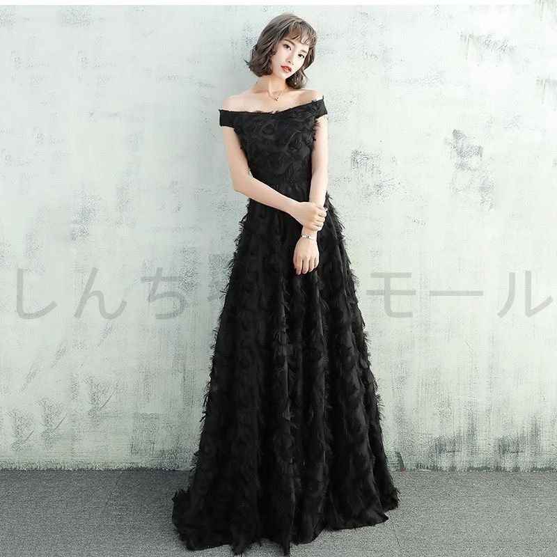 ウェディングドレス 編み上げ ファスナー フェザー パーティードレス 二次会 結婚式 披露宴 ブライダル ロング 花嫁 ウエディング Aラインドレス サイズオーダー 新しい未使用 ウェディングドレス 編み上げ ファスナー フェザー