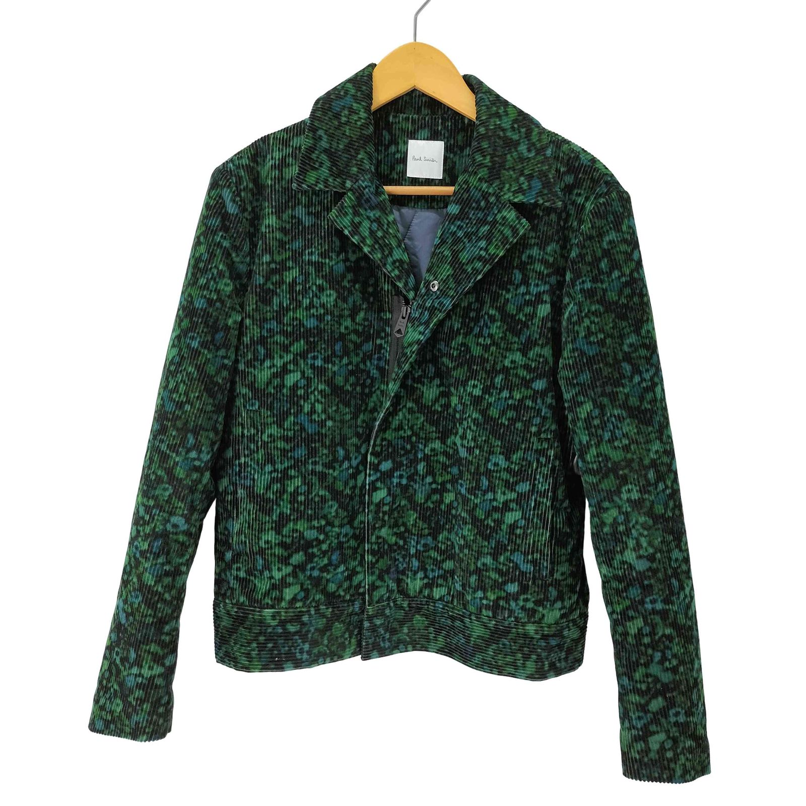 ポールスミス Paul Smith Twilight Floral ショートブルゾン 太畝コーデュロイ 裏地キルティング メンズ import M