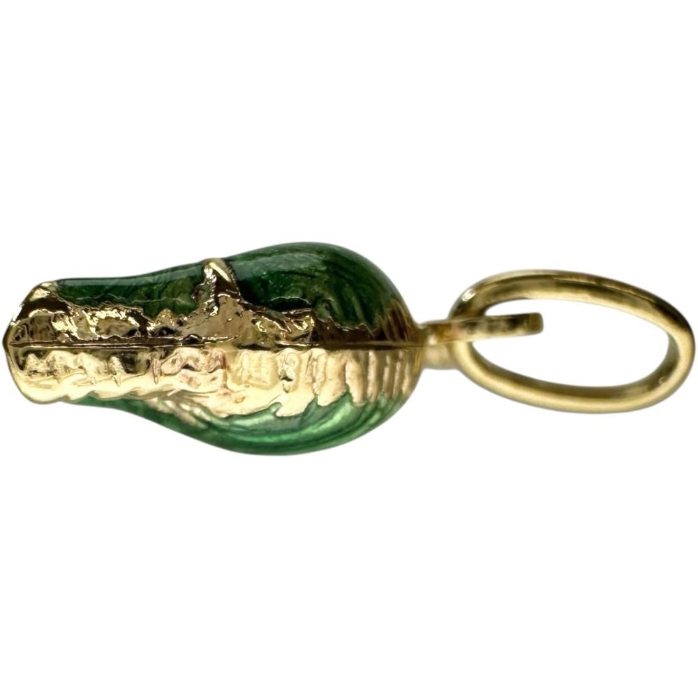 象モチーフ エナメル ペンダントトップ K18ゴールド 18金 1.4g