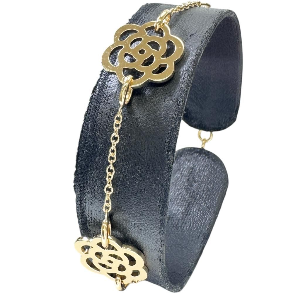 CHANEL|シャネル カメリア コレクション ブレスレット K 18ゴールド 18金 7.0 g 17.5 cm レディース BL