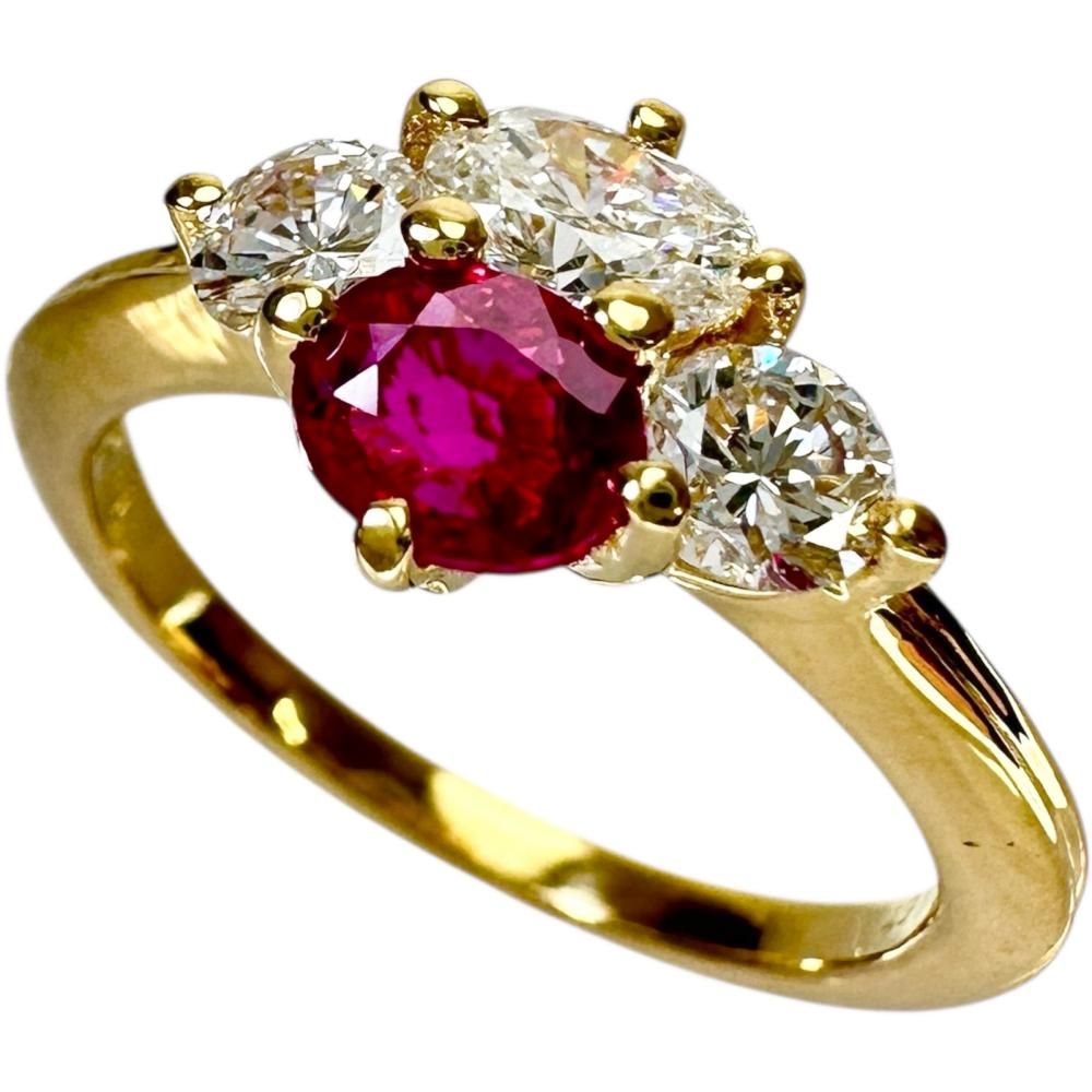 11号 【Queen/クイーン】ルビー 0.45ct ダイヤモンド 0.67ct リング 