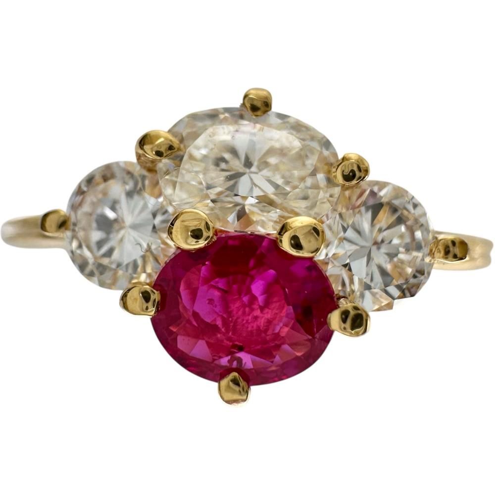 11号 【Queen/クイーン】ルビー 0.45ct ダイヤモンド 0.67ct リング 