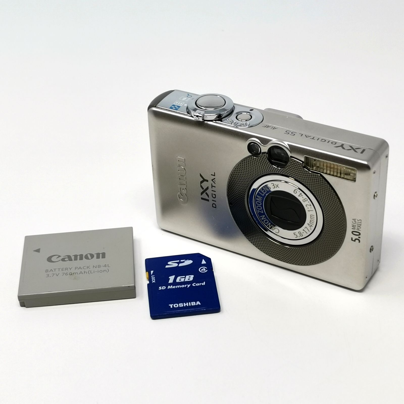 キャノン IXY digital 55 デジカメ PC1150 動作確認済み 箱あり ユーザ