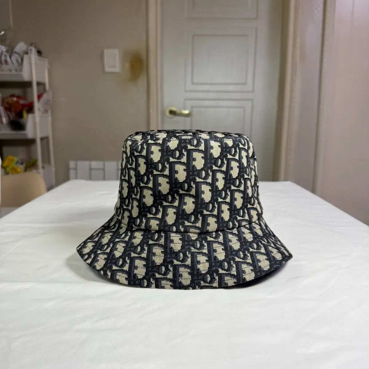 57 ディオール オブリーク フリース テディ D リバーシブル スモール クロッシュ バケットハット 帽子