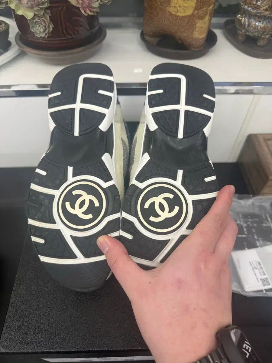  CHANEL ツイード スニーカー スニーカー 靴