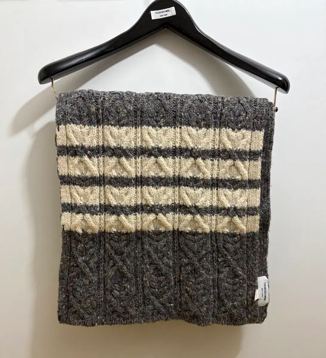 トム ブラウン 斜めボーダー マフラー