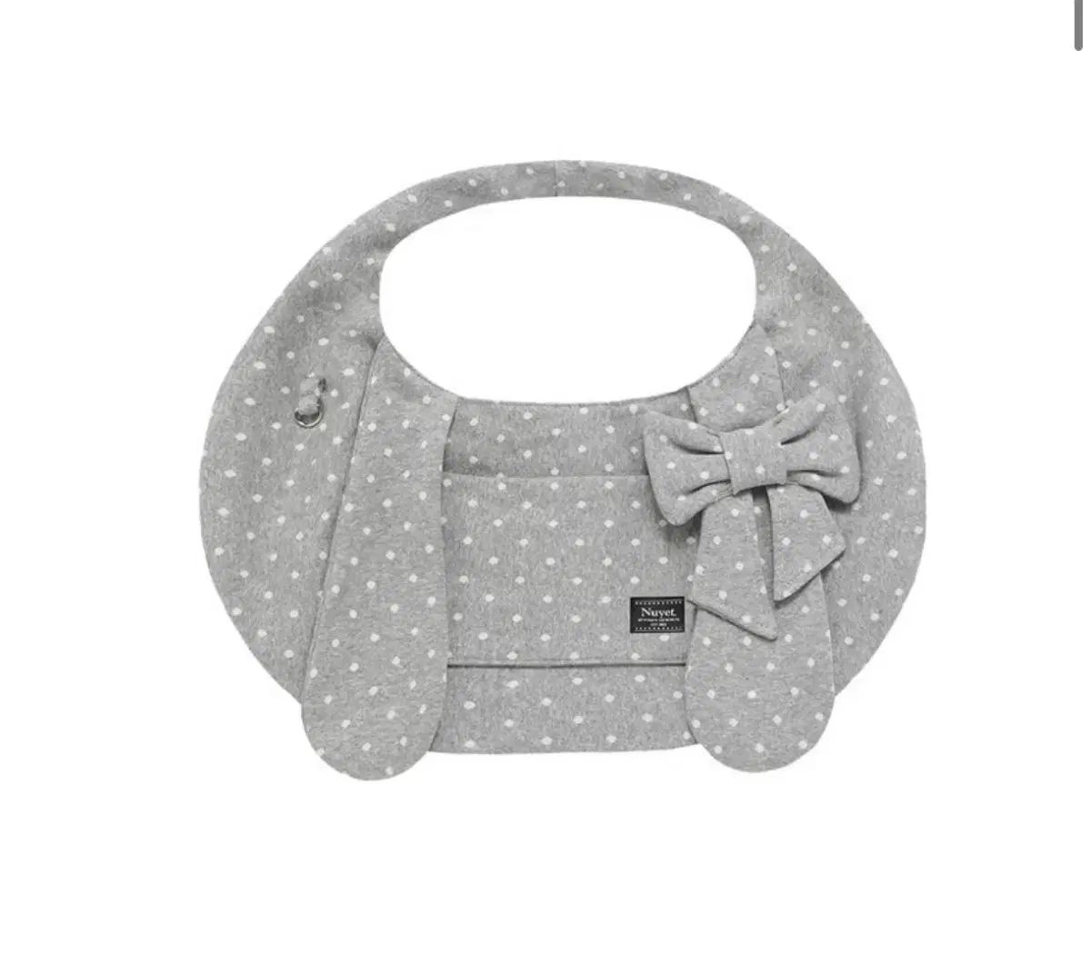 ヌエット BUNNY LEE リボン HOBO BAG グレー ドット