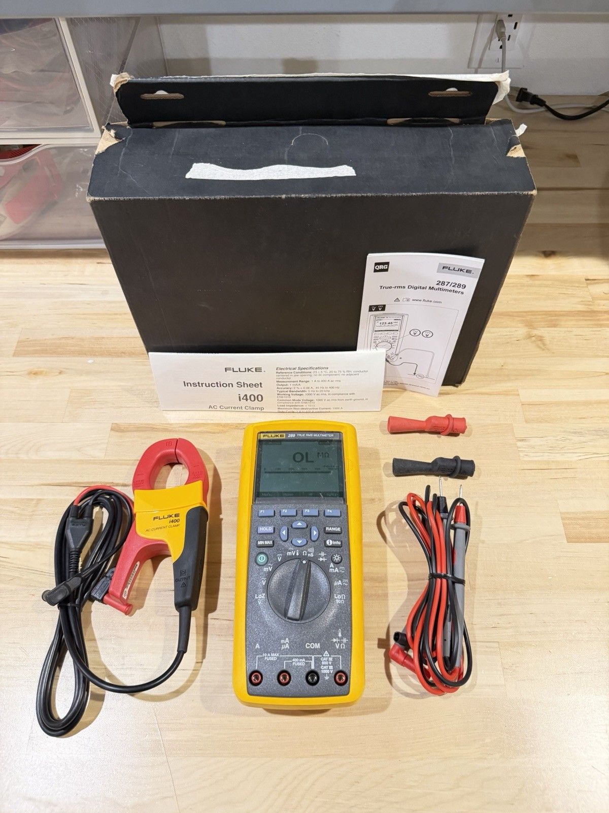 FLUKE 289 IMSK DMM サービスキット i 400 電流クランプ付き