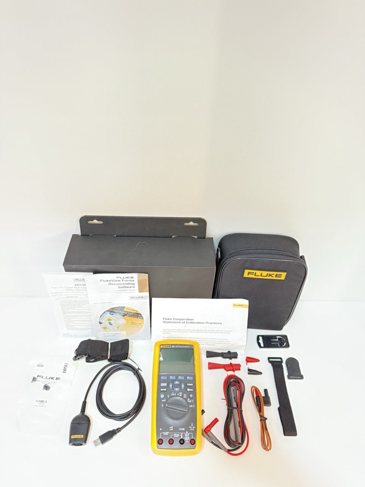 FLUKE 287 FVF TRMS マルチメーターキット 校正済み 2025年出荷