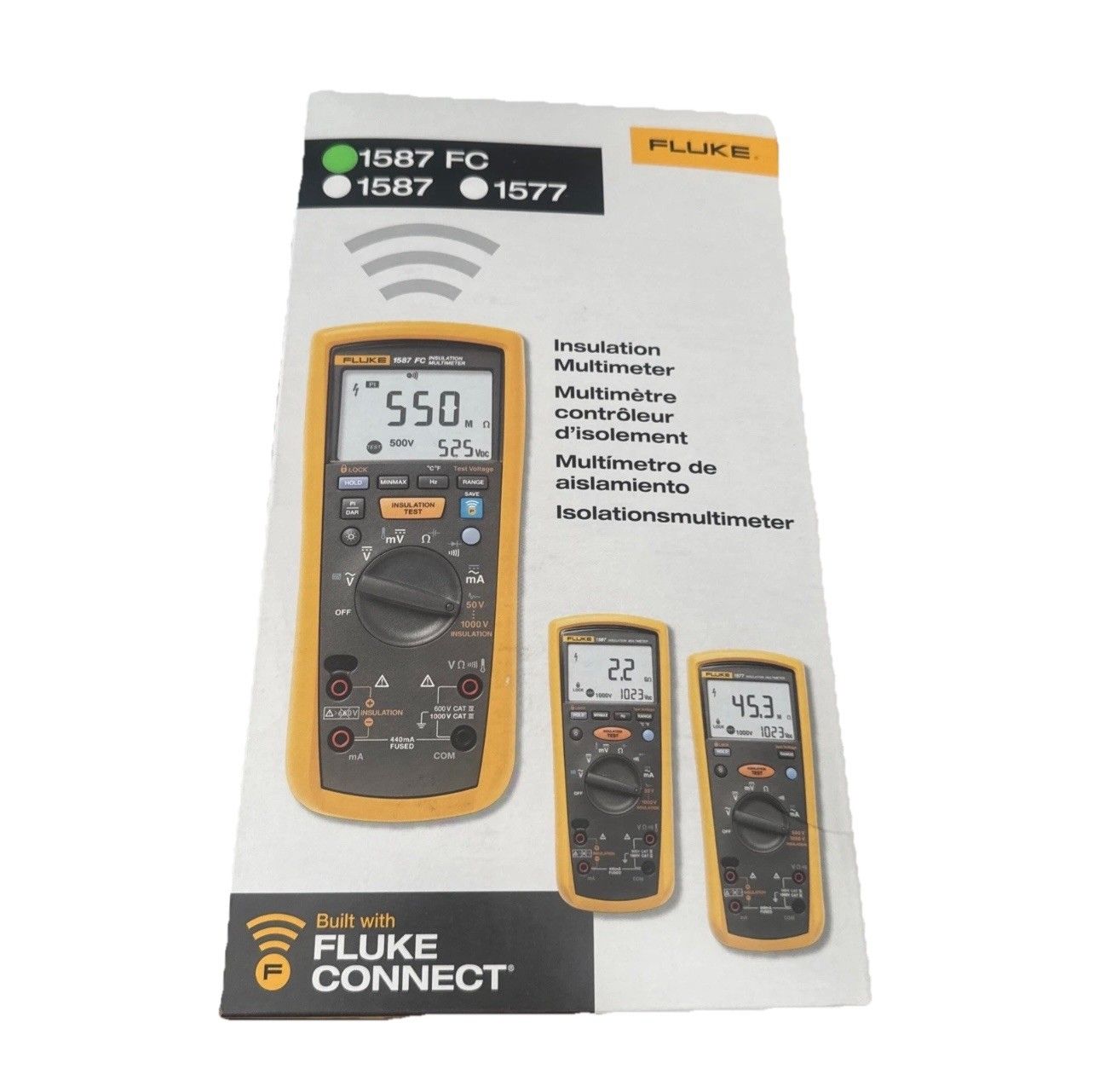 FLUKE 1587 FC 2 in 1 ハンドヘルド デジタル絶縁マルチメーター 開封済み