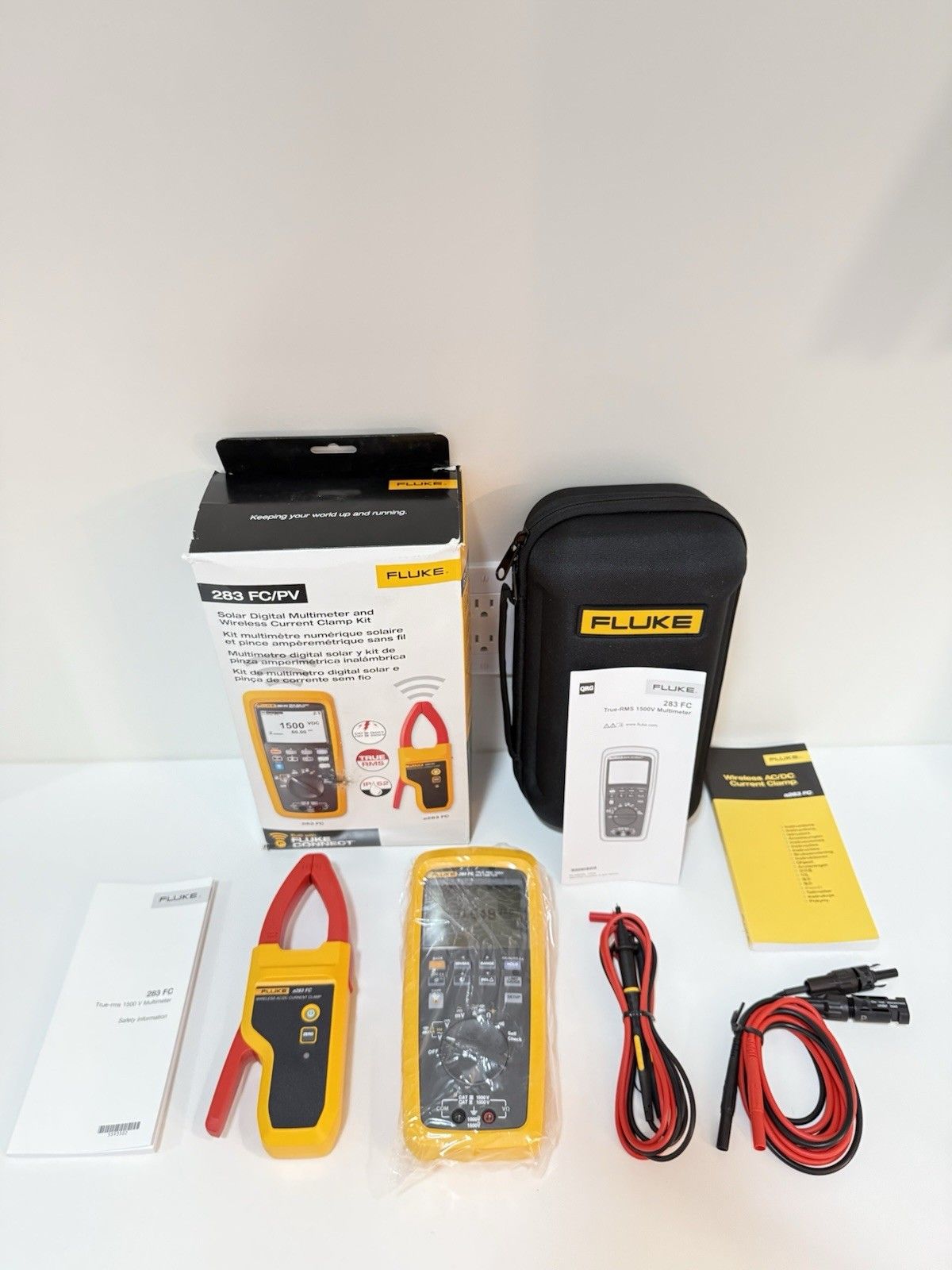FLUKE 283 FC|PV ソーラー デジタル マルチメーター ワイヤレス電流クランプ MFD-2025