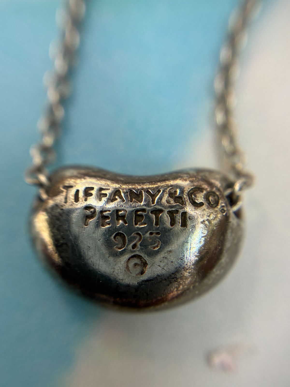 N【ヴィンテージ・磨き済み】Tiffany ティファニー ビーンデザイン