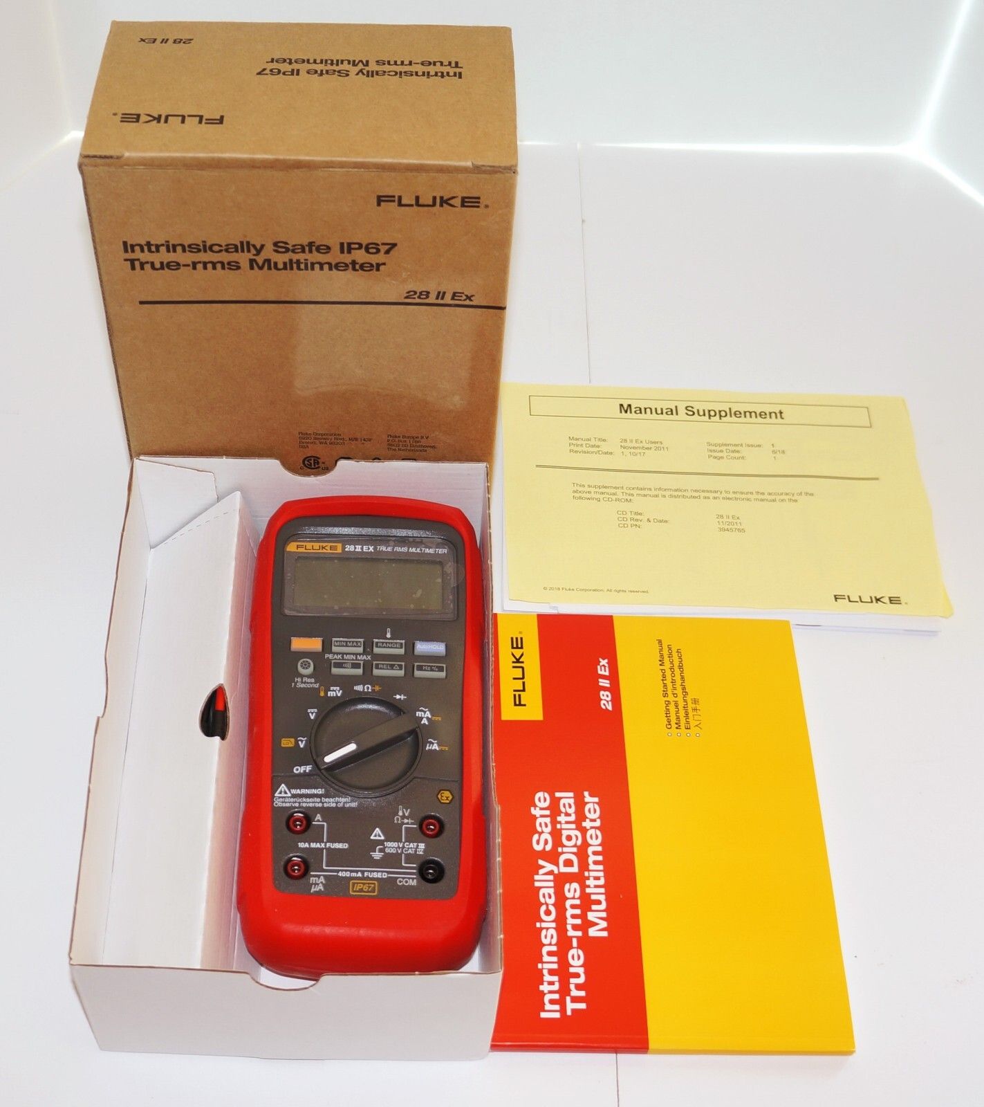 FLUKE 28-IIEX 本質安全防爆 IP 67 真の実効値デジタルマルチメーター DT 水