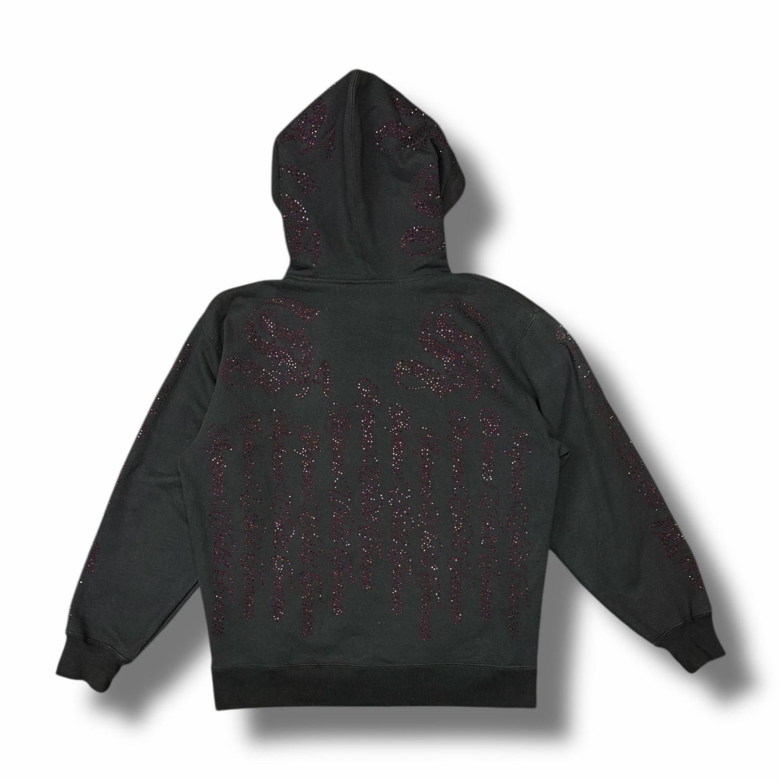 国内正規 Supreme 22SS Rhinestone Zip Up Hooded Sweatshirt ライン 