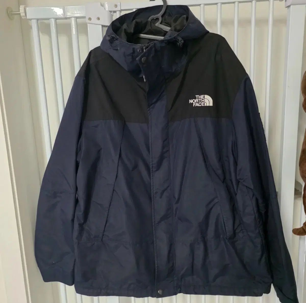 THE NORTH FACE ザノースフェイス ウィンドブレーカー ネイビー ブラック XL