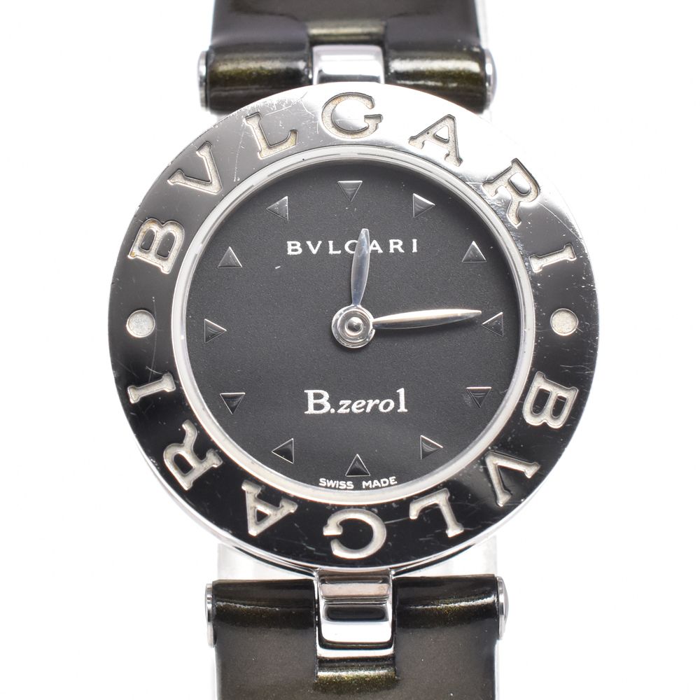値下げ！ブルガリ BVLGARI BZ22S B-zero1 クォーツレディース ブルガリ BVLGARI BZ22S B.zero1 SS/レザー クォーツ レディース 良品