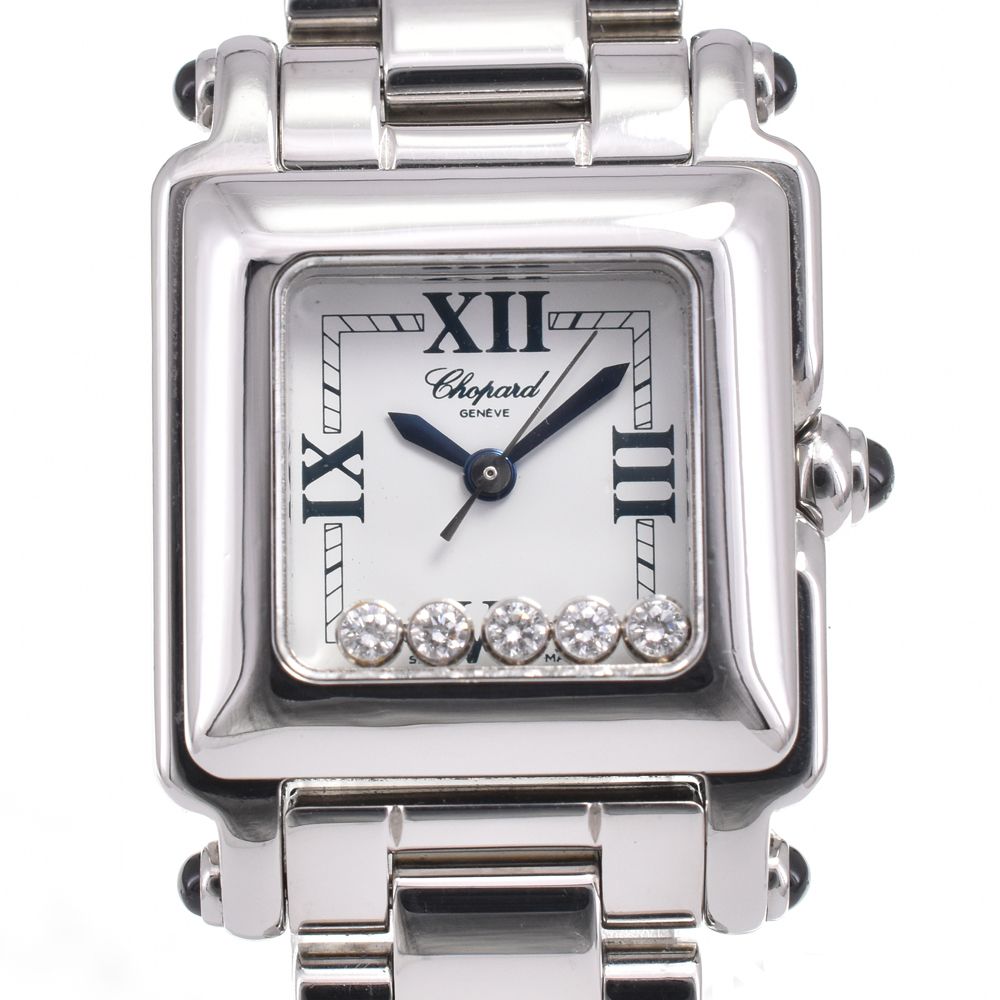 ショパール Chopard 27|8893|23 ハッピースポーツ 5 P ダイヤモンド クォーツ レディース 内箱 保証書付き G 144621
