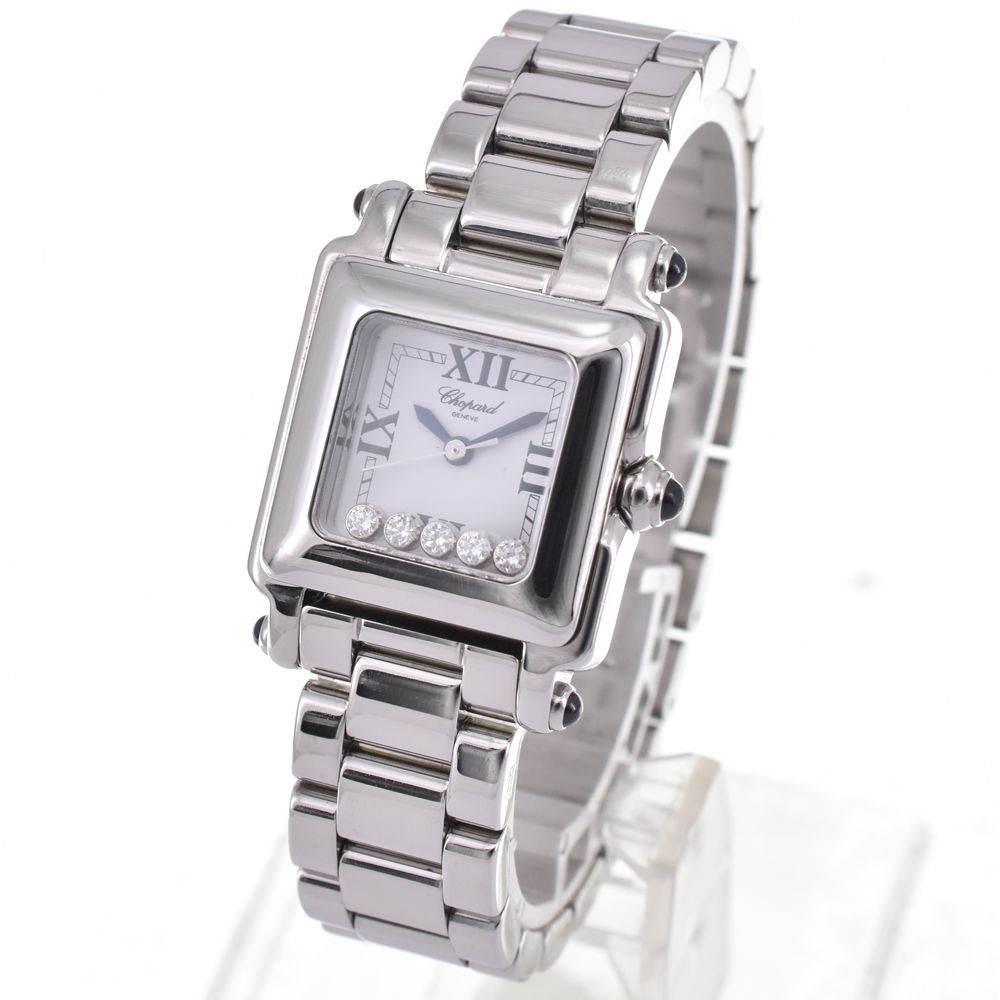 ショパール Chopard 27|8893|23 ハッピースポーツ 5 P ダイヤモンド クォーツ レディース 内箱 保証書付き G 144621