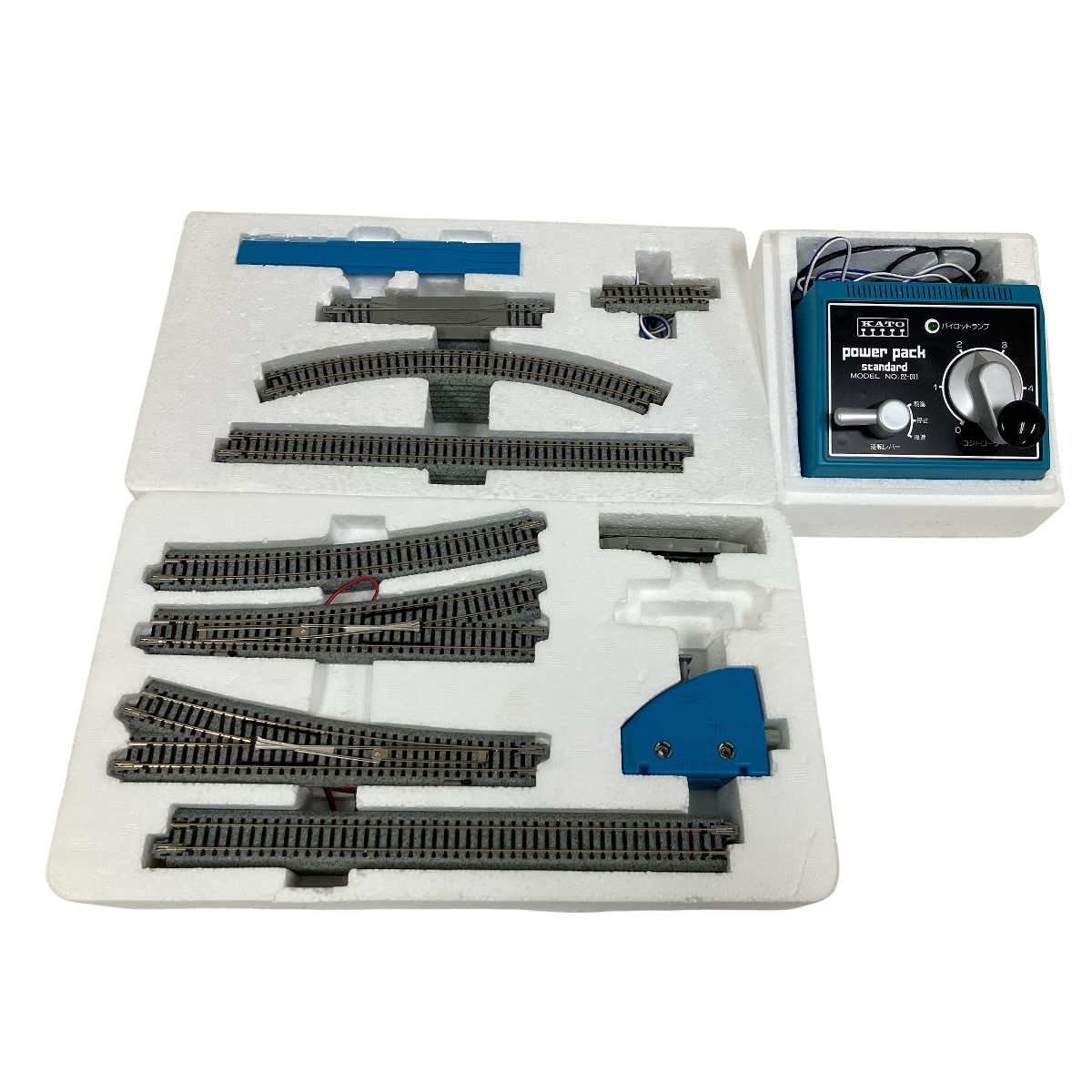 KATO Nゲージ ユニトラック N 1 20-820 2 20-821 2点 22-011 パワーパック付き 鉄道模型