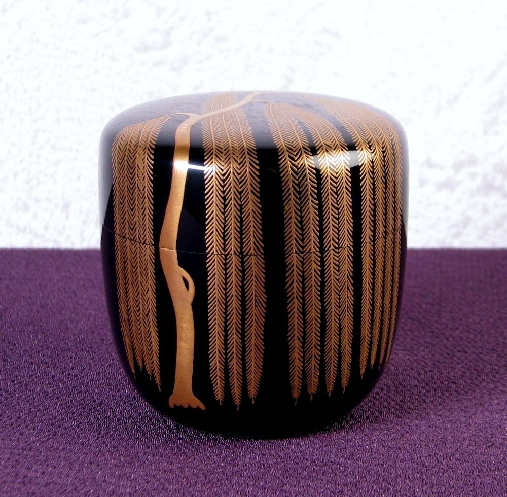 吉田祥雲作 柳蒔絵 中棗 共箱 極美品 茶道具/26a016 - メルカリ