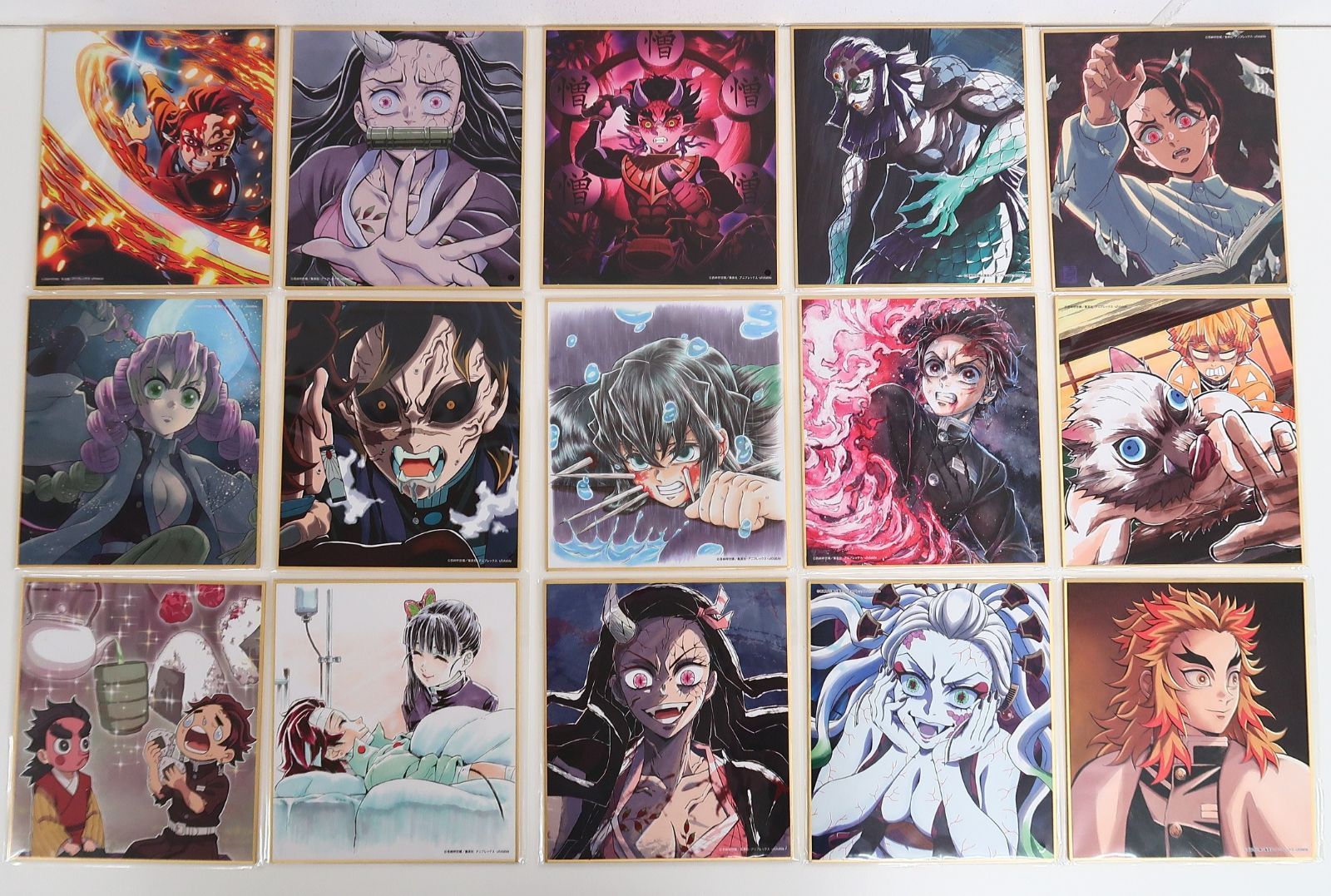 15枚セット 鬼滅の刃 特別放送版 2025 提供イラスト複製ミニ色紙