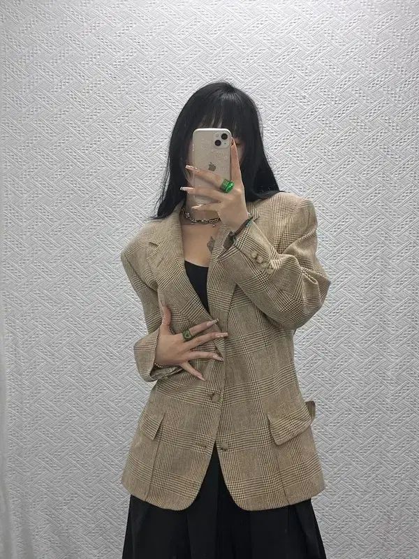 ポロラルフローレン 90 s ハウンドトゥースチェック ブレーザー ジャケット 100 C 08168