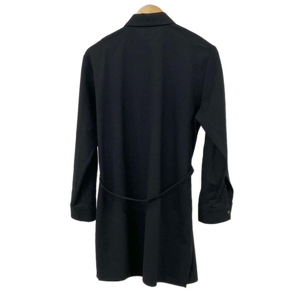 theory セオリー ワンピース サイズS レディース - 黒 レギュラーカラー|長袖|ひざ丈|シャツワンピ