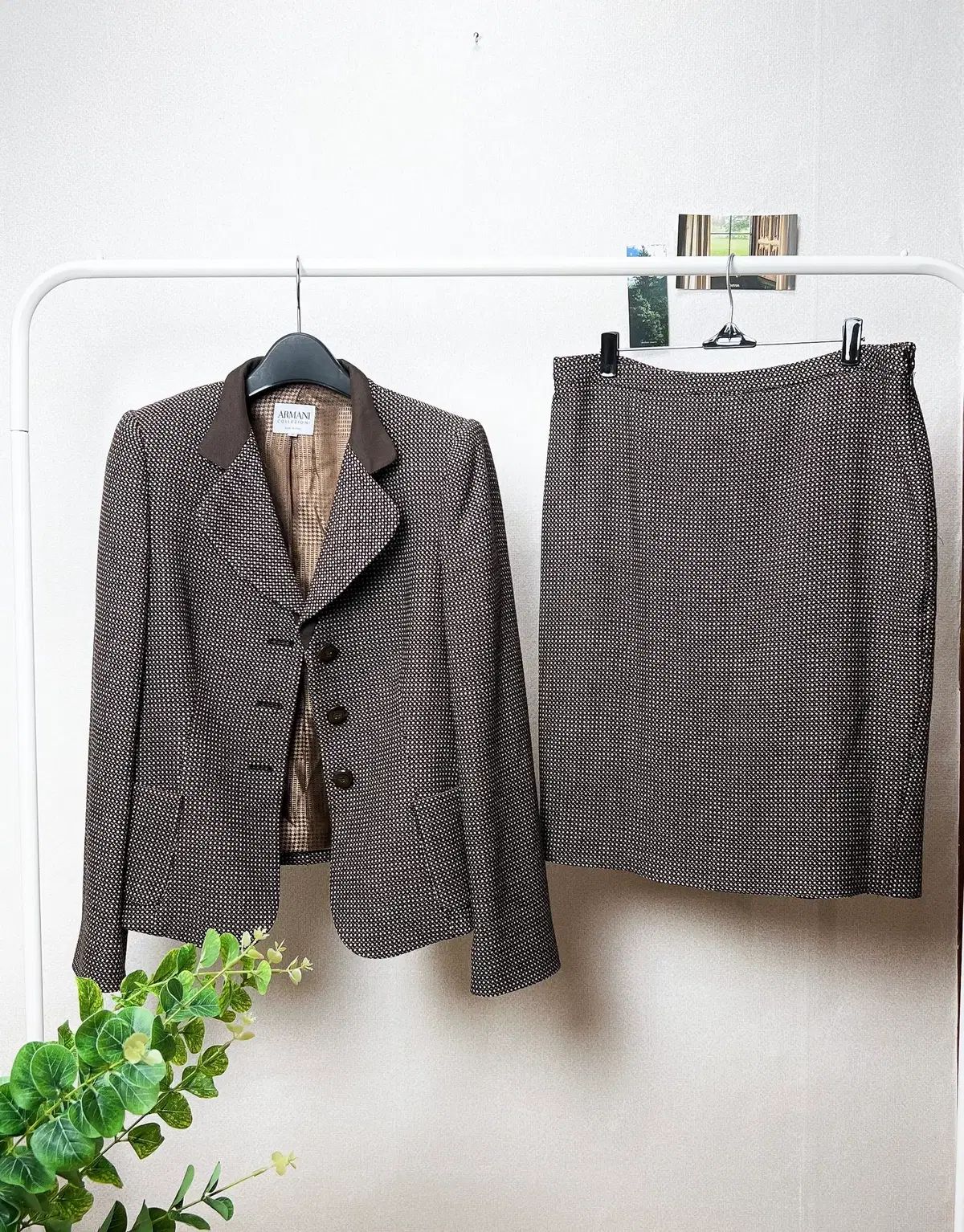 アルマーニ コレツィオーニ レディース ツイード セットアップ