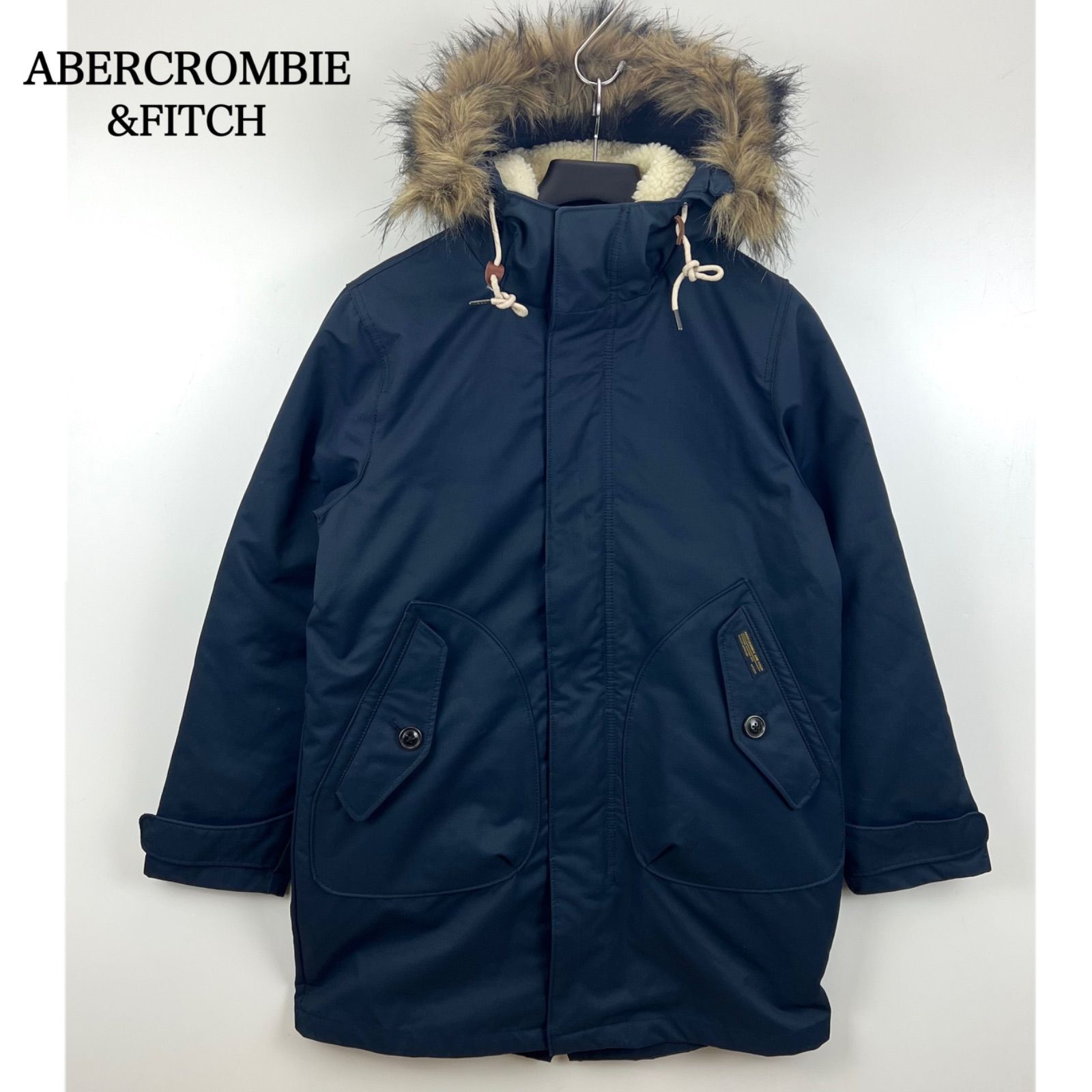 ABERCROMBIE&FITCH A&F Fur hoodie down coat XS アバクロ