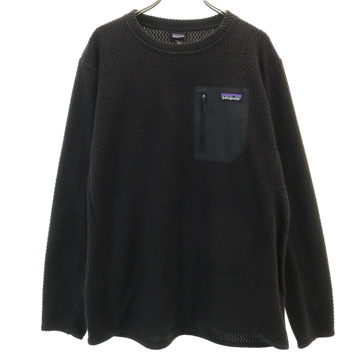 patagonia パタゴニア 長袖 カットソー L チャコール アウトドア メンズ 古着