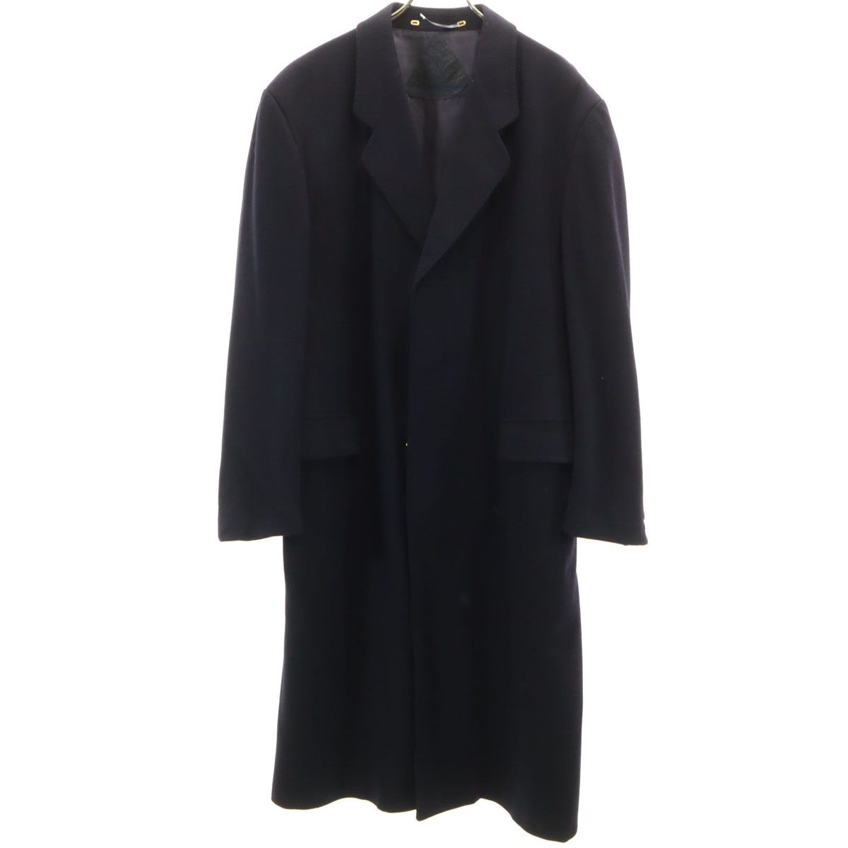 YVES SAINT LAURENT イヴサンローラン チェスターコート 濃紺 メンズ 古着