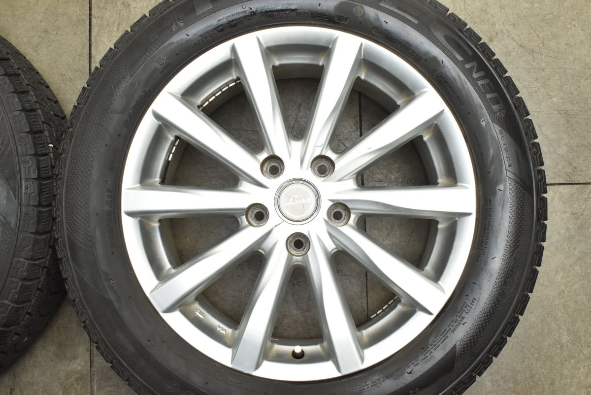  交換用に Linz 17 in 7 J 45 PCD 114.3 ケンダ KR 36 アイステックネオ 215|60 R カローラクロス C-HR ヴェゼル オデッセイ フォレスター 17インチ タイヤ ホイールセット