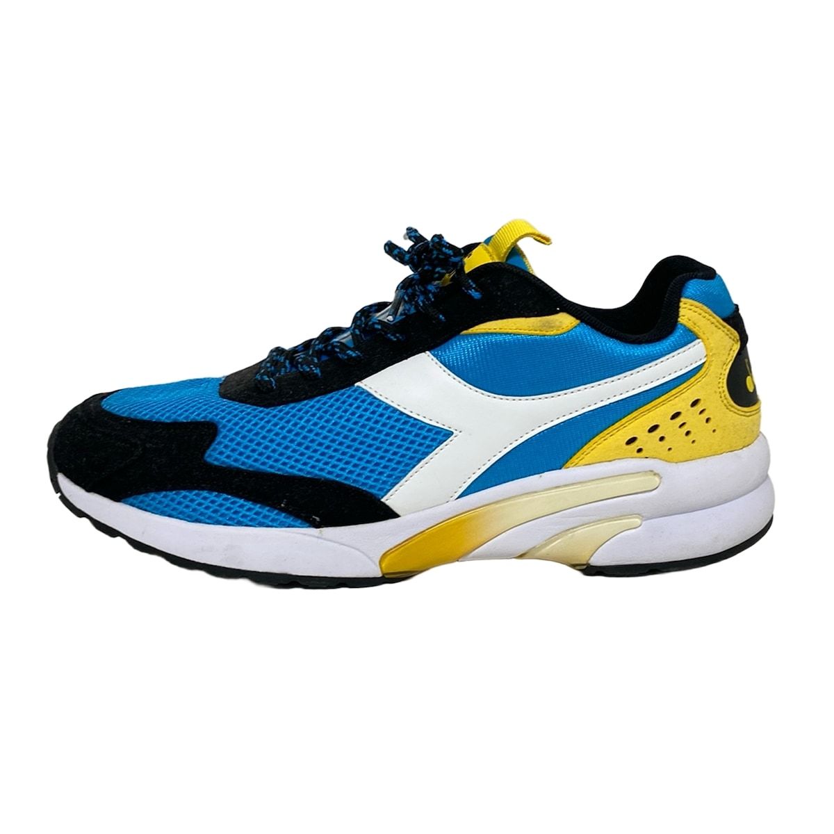 DIADORA ディアドラ スニーカー 28.5 メンズ - ライトブルー×白×マルチ メッシュ レザー