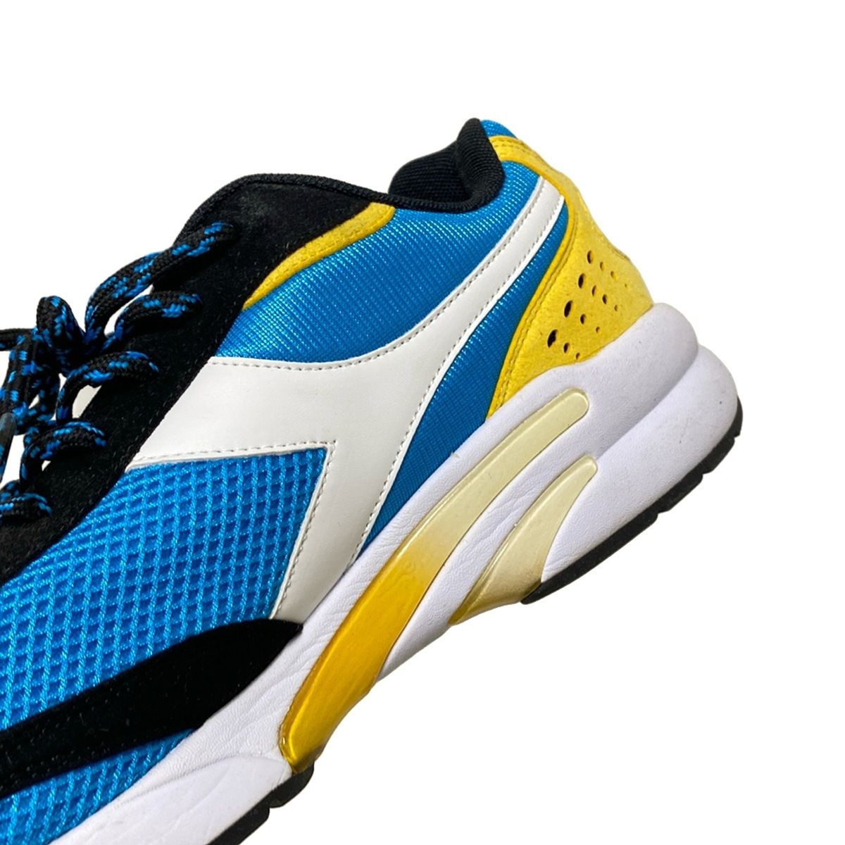  DIADORA ディアドラ スニーカー 28.5 メンズ - ライトブルー×白×マルチ メッシュ レザー スニーカー 靴