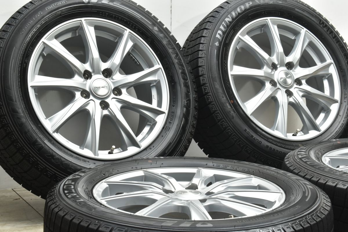 バリ溝 DUFACT 17 in 7 J 55 PCD 114.3 ダンロップ ウインターマックス WM 03 225|60 R SK フォレスター クロストレック 交換用