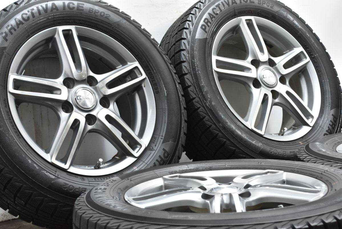 バリ溝 evance エヴァンス 15 in 6 J 53 PCD 114.3 プラクティバアイス BP 02 195|65 R ノア ヴォクシー エスクァイア ステップワゴン