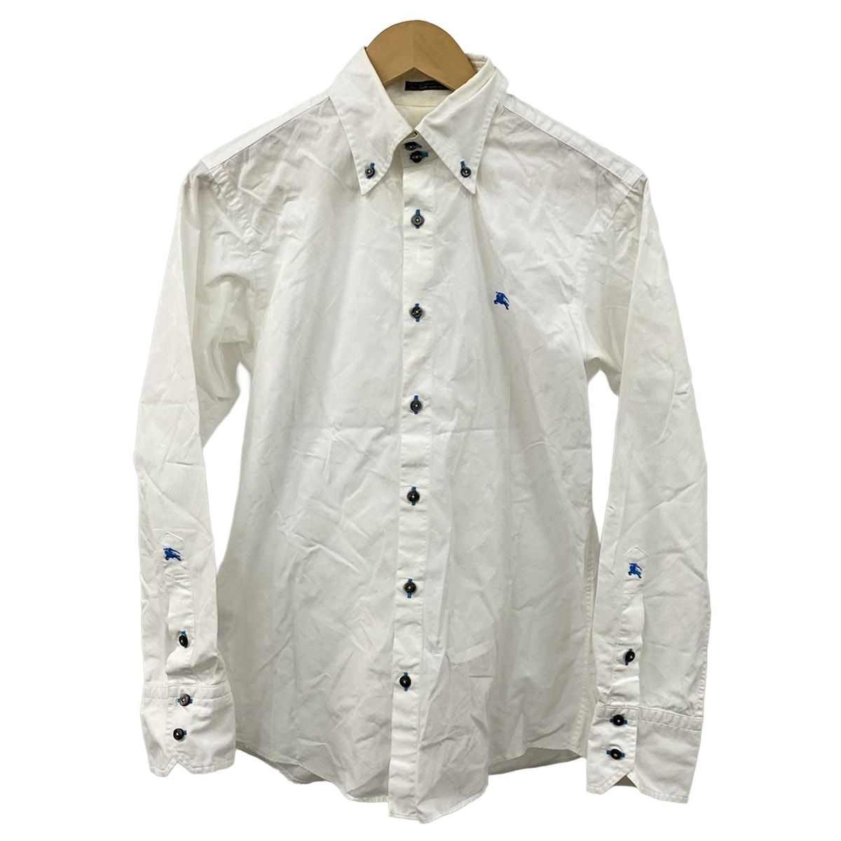 バーバリーブラックレーベル　メンズホワイトクリーム色 今シーズン売り切り Burberry Black Label(バーバリーブラックレーベル) 長袖シャツ サイズ