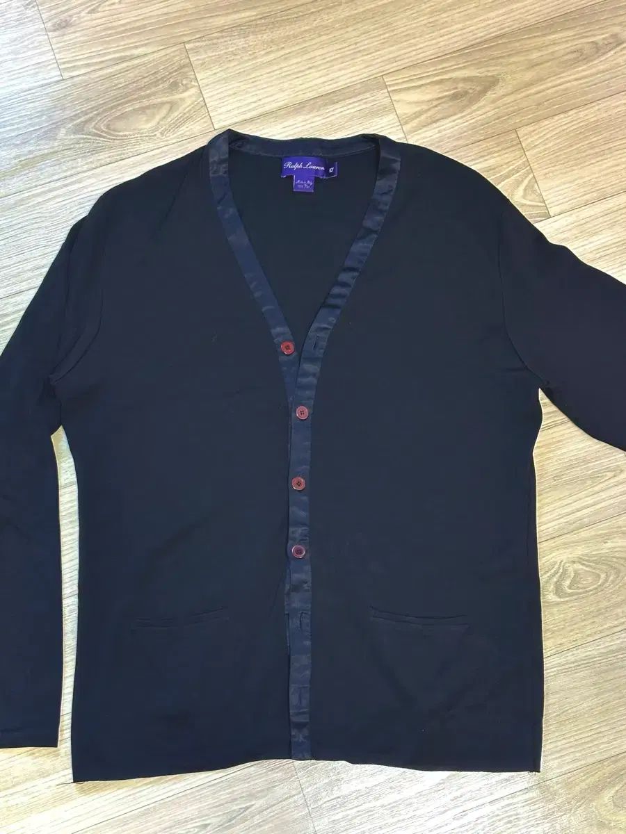 ラルフローレン パープルレーベル ブラック カーディガン L 100-105