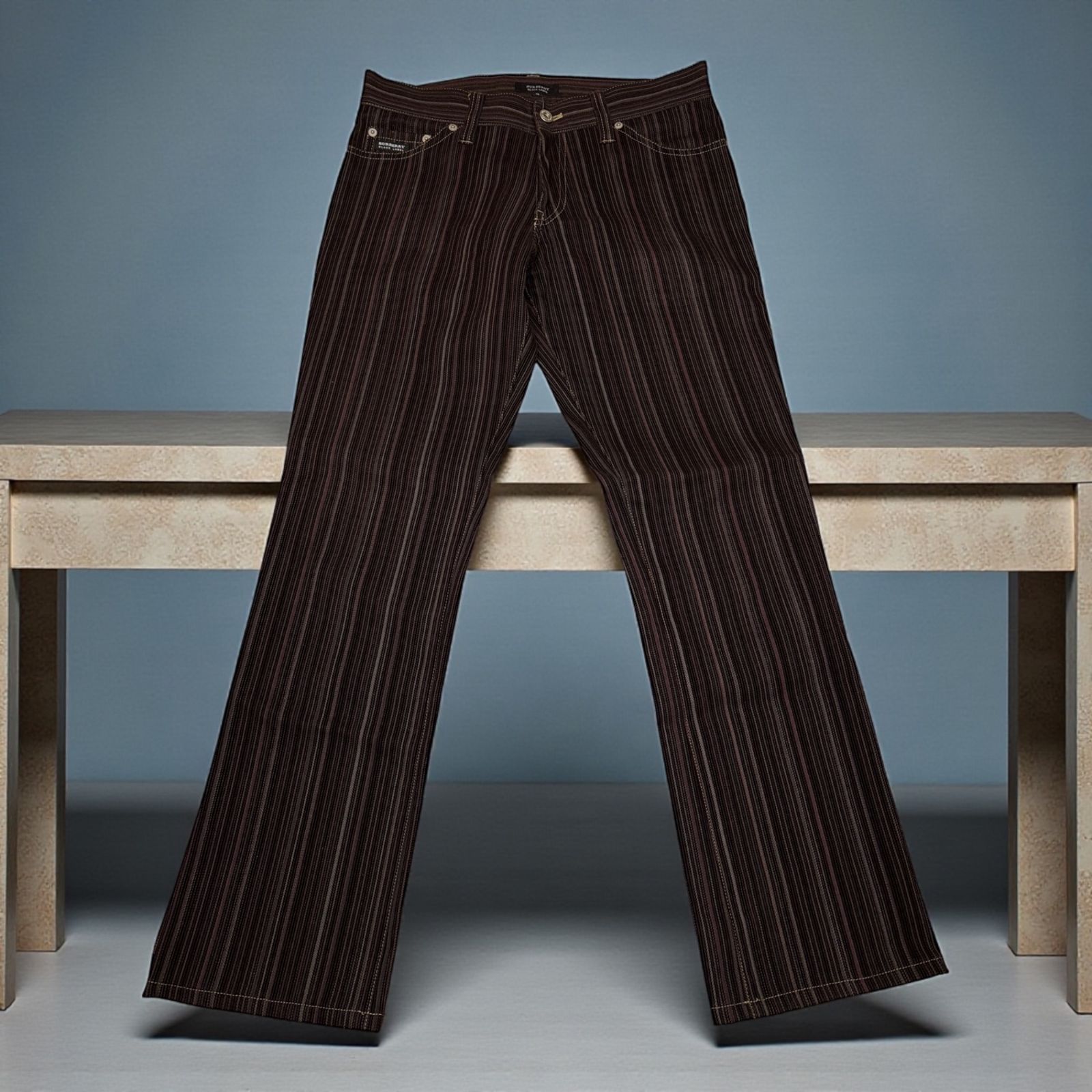 BURBERRY BLACK LABEL パンツ コーデュロイ ストライプ - メルカリ