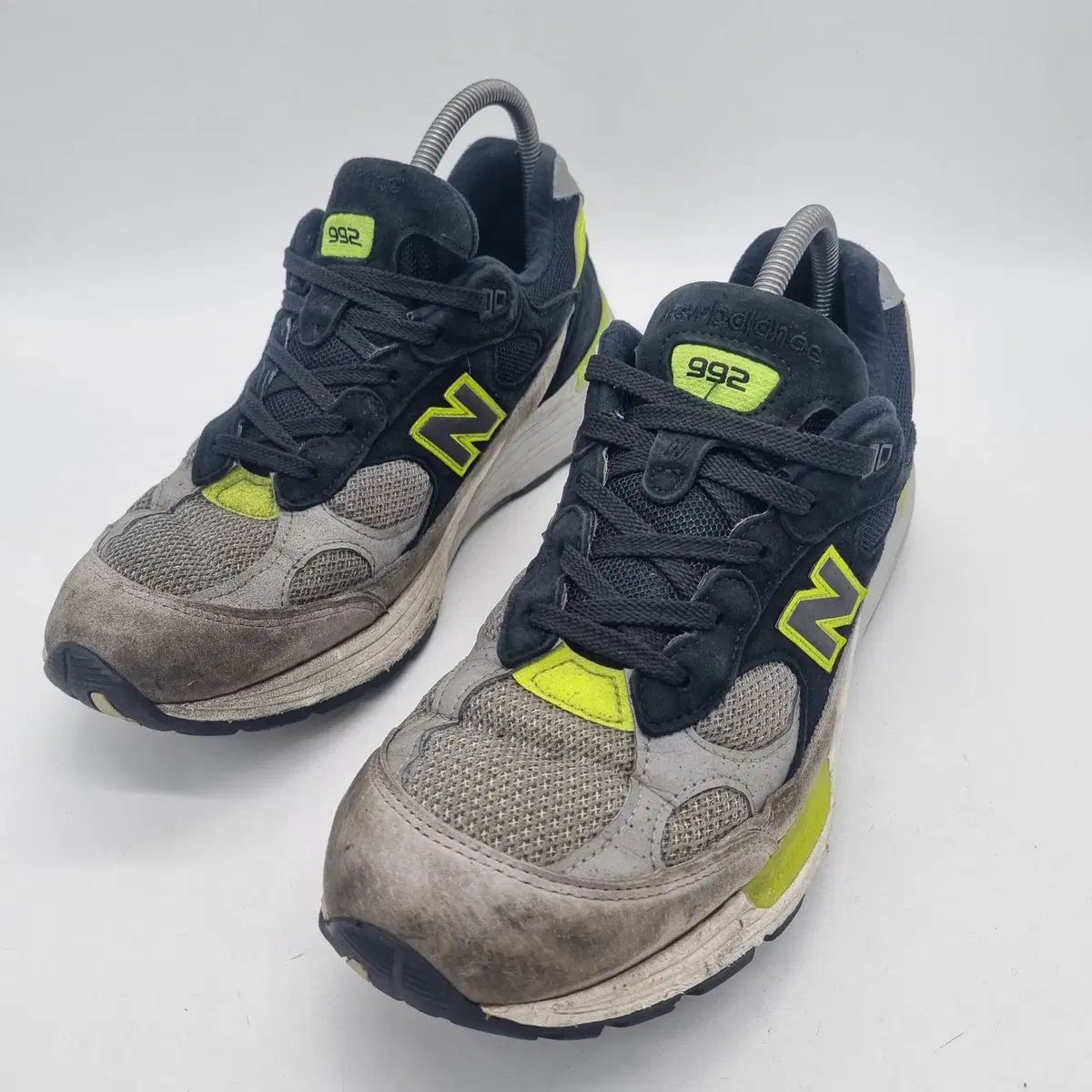 ニュー ンス 992 メイド イン USA ブラック グレー ボルト メンズ 280 mm